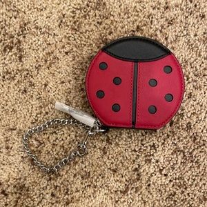 NWT Coach Ladybug Pouch Bag Charm Coin Purse